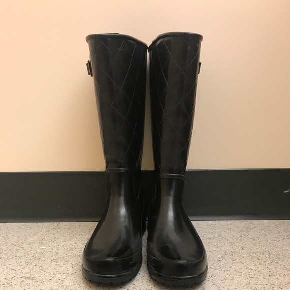 sperry rubber rain boots